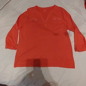 Kim Rogers XL Soft coral 3/4 SLEEVE